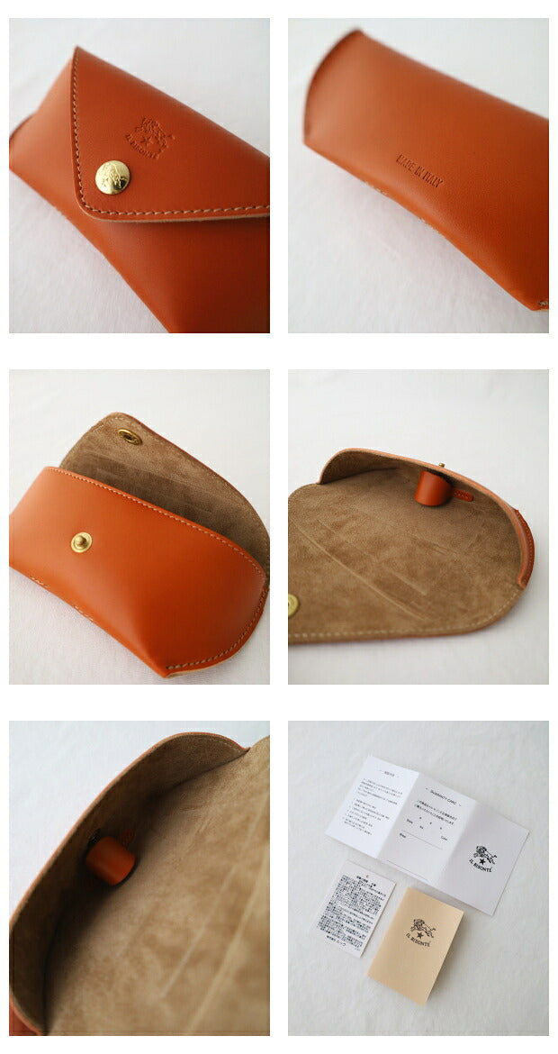 イルビゾンテ レザーグラスケース (54222304390) Leather Grasses Case IL BISONTE(小物)