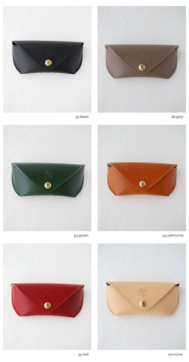 イルビゾンテ レザーグラスケース (54222304390) Leather Grasses Case IL BISONTE(小物)