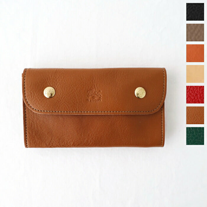 イルビゾンテ レザーミディアム ウォレット (411188) Leather Card Case IL BISONTE(財布)