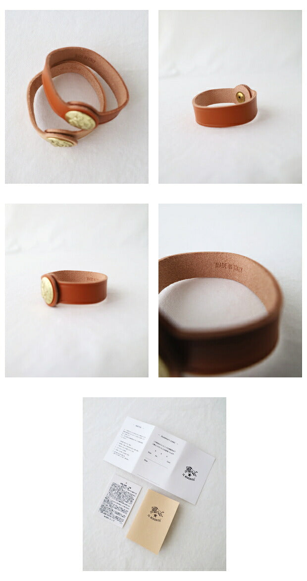 イルビゾンテ レザーブレスレット (54222304197) Leather Bracelet IL BISONTE(小物)
