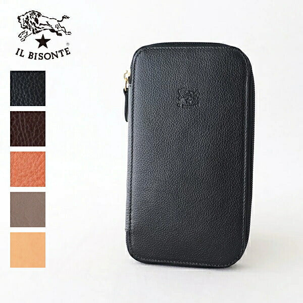 イルビゾンテ ジップアラウンド ロングウォレット (5452300640) Leather Long Wallet IL BISONTE(小物)