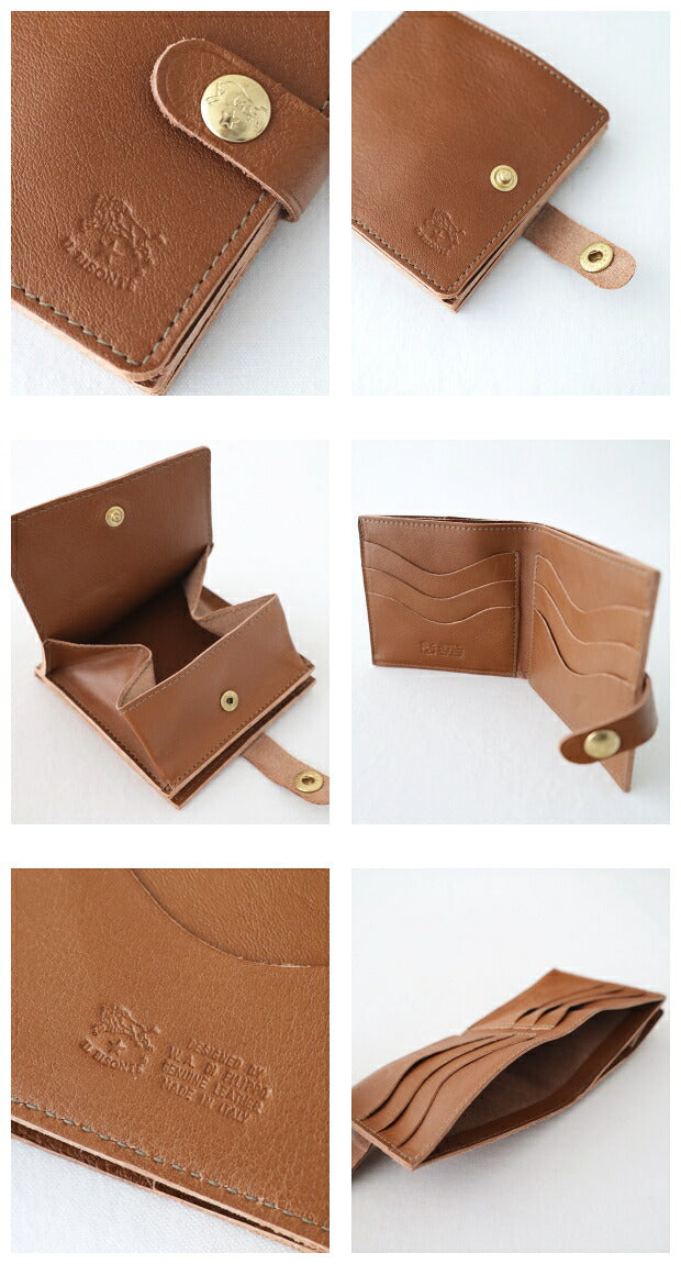 イルビゾンテ 二つ折りウォレット (412228) Leather Wallet IL BISONTE(小物)