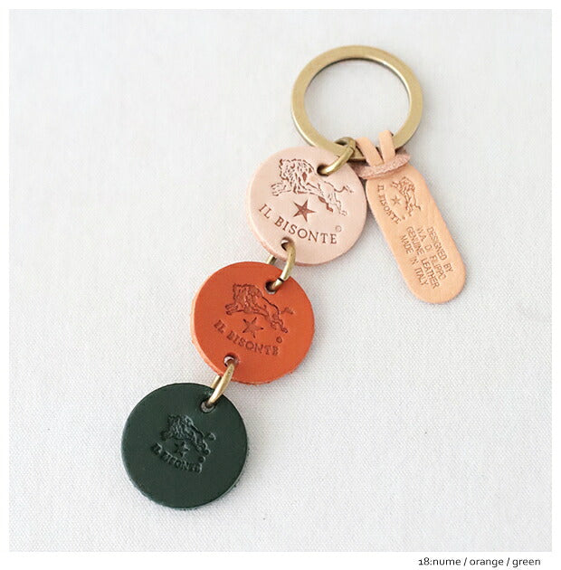 イルビゾンテ キーホルダー (5402300390) Leather Key Holder IL BISONTE(小物)