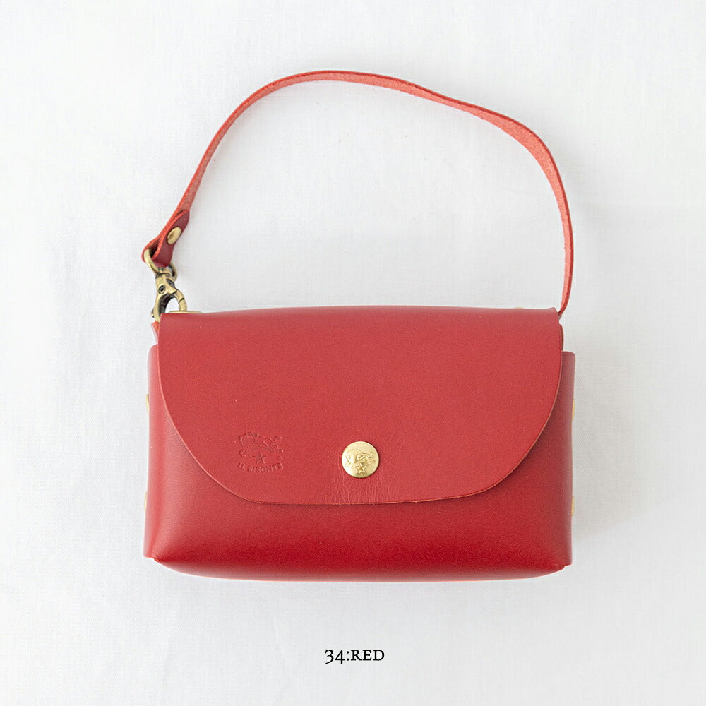 イルビゾンテ ミニポーチ (54262300117) Leather Shoulder Bag IL BISONTE(バッグ)