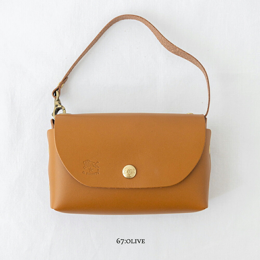 イルビゾンテ ミニポーチ (54262300117) Leather Shoulder Bag IL BISONTE(バッグ)