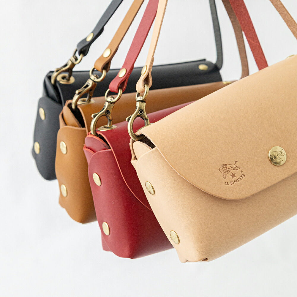 イルビゾンテ ミニポーチ (54262300117) Leather Shoulder Bag IL BISONTE(バッグ)