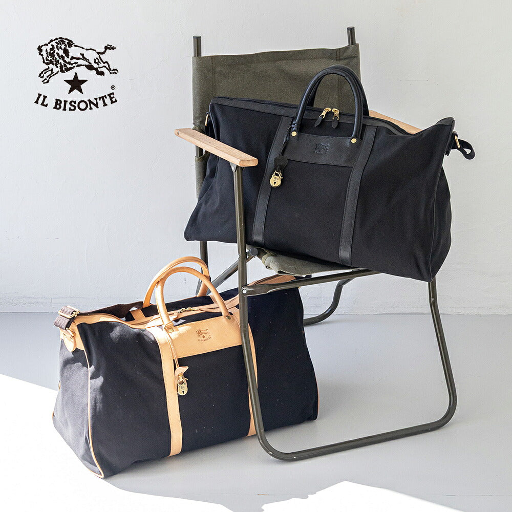 イルビゾンテ トラベルバッグ (5452305021) Leather Canvas Bag IL BISONTE(バッグ)