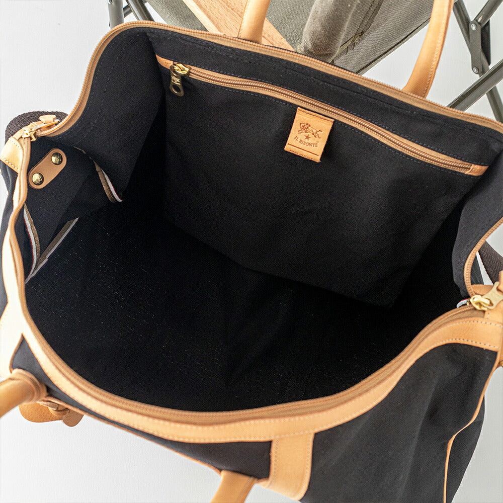 イルビゾンテ トラベルバッグ (5452305021) Leather Canvas Bag IL BISONTE(バッグ)