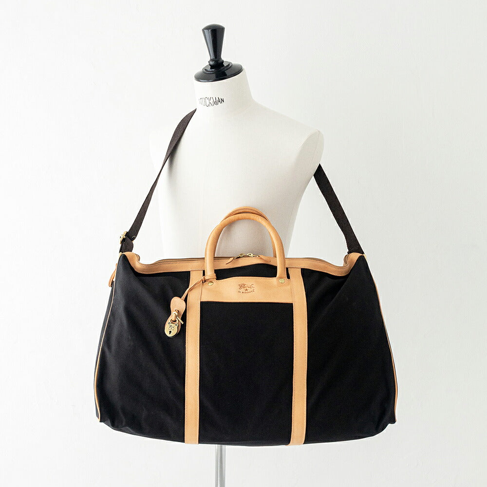 イルビゾンテ トラベルバッグ (5452305021) Leather Canvas Bag IL BISONTE(バッグ)