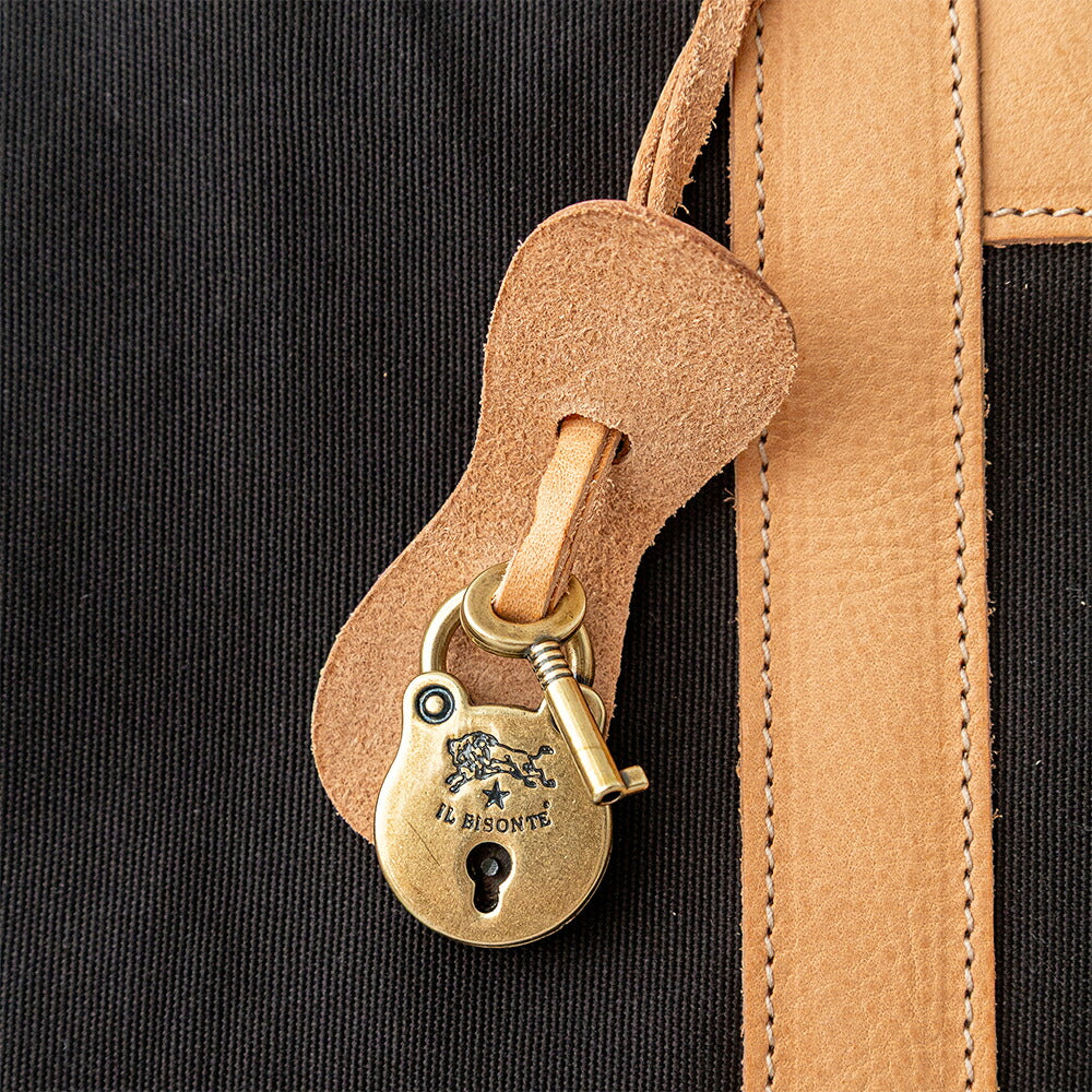イルビゾンテ トラベルバッグ (5452305021) Leather Canvas Bag IL BISONTE(バッグ)