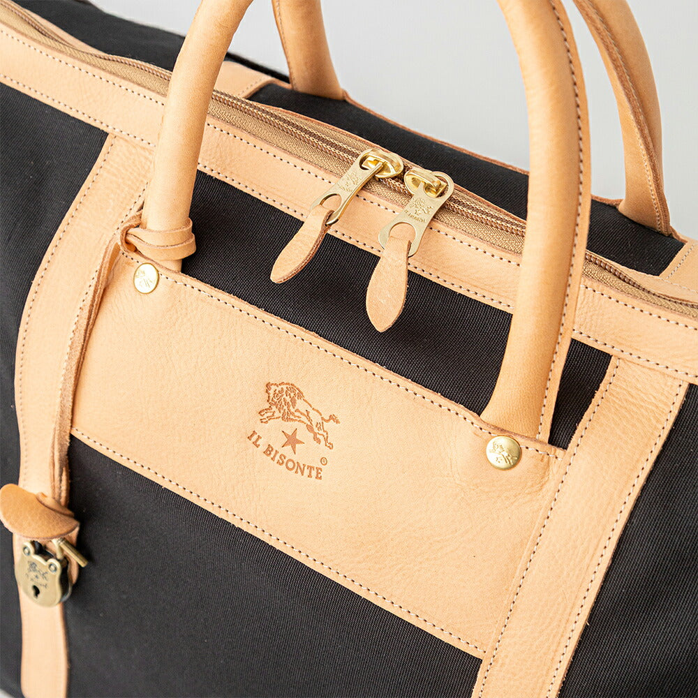 イルビゾンテ トラベルバッグ (5452305021) Leather Canvas Bag IL BISONTE(バッグ)
