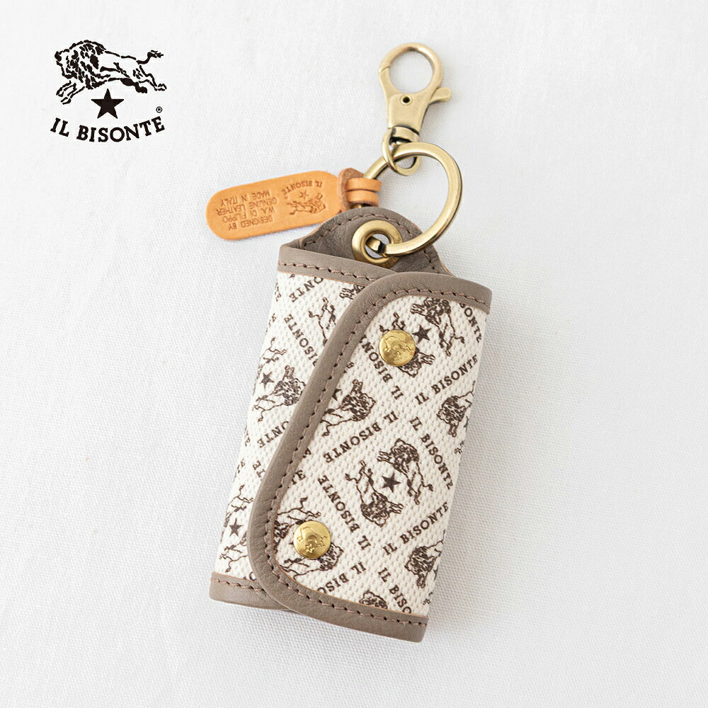 イルビゾンテ モノグラム キーケース (54262305229) MONOGRAM PRINT KEY CASE IL BISONTE(小物)