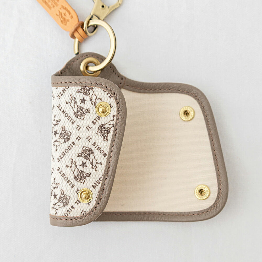 イルビゾンテ モノグラム キーケース (54262305229) MONOGRAM PRINT KEY CASE IL BISONTE(小物)