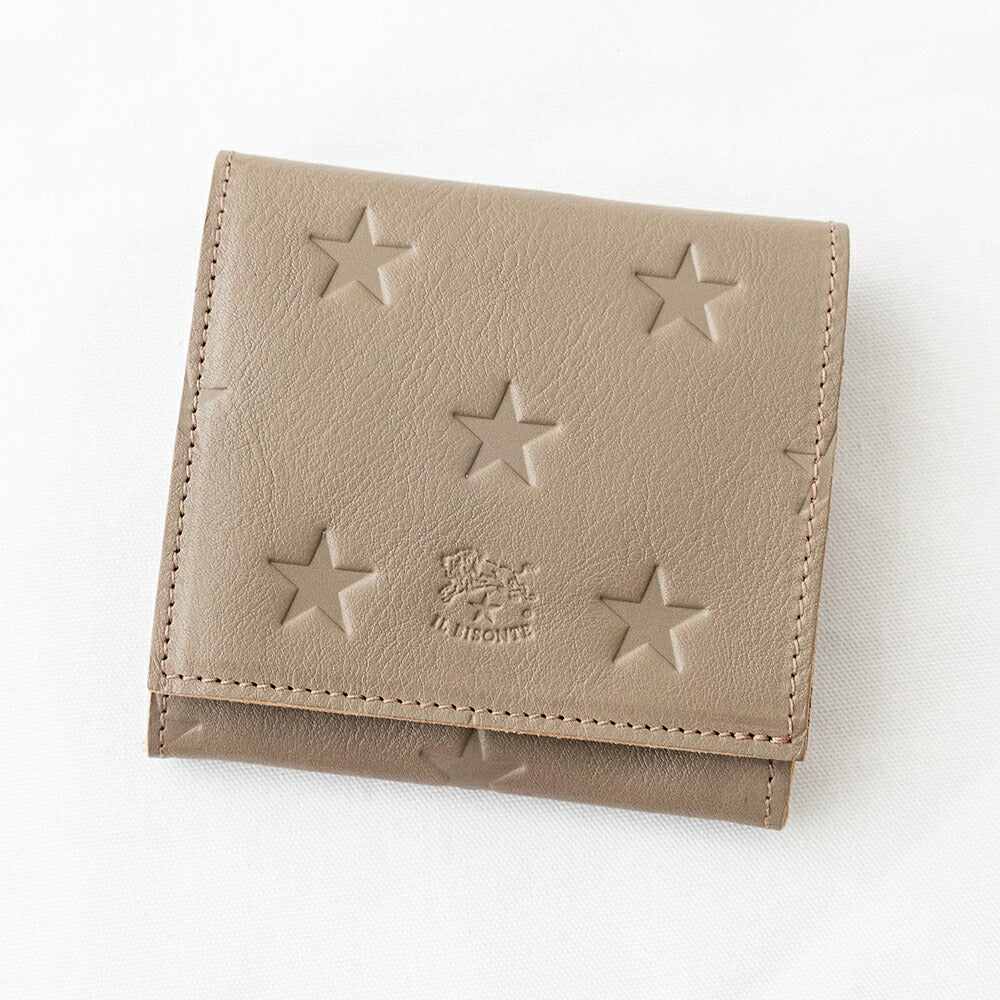 イルビゾンテ スターエンボスレザー 二つ折りウォレット (54262308141) STAR EMBOSS Leather Wallet IL BISONTE(財布)