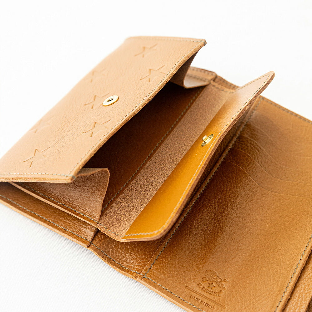 イルビゾンテ スターエンボスレザー ミディアムウォレット (54262309241) STAR EMBOSS Leather Wallet IL BISONTE(財布)