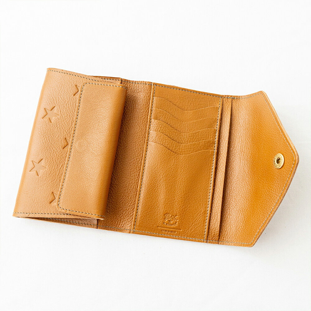 イルビゾンテ スターエンボスレザー ミディアムウォレット (54262309241) STAR EMBOSS Leather Wallet IL BISONTE(財布)