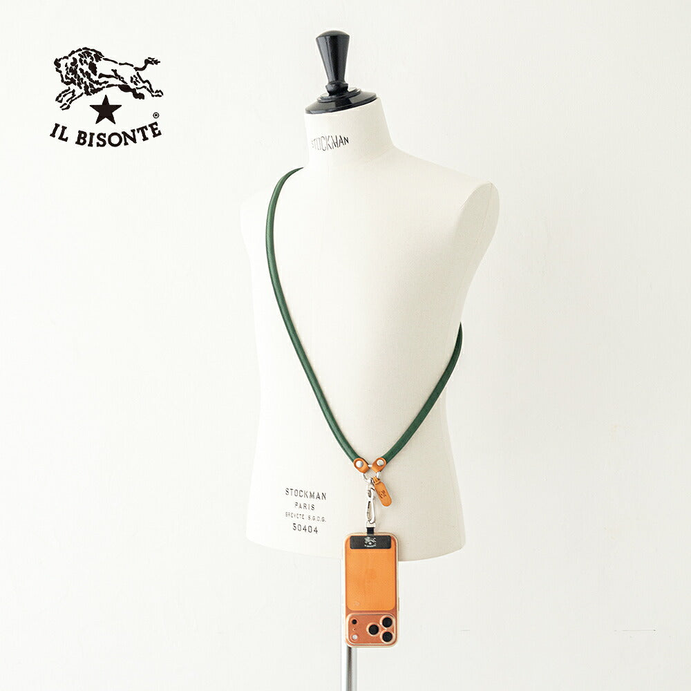 イルビゾンテ スマートフォンストラップ (54242305285) Leather Smatphone Strap IL BISONTE(小物)