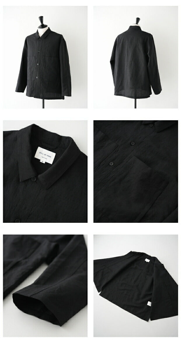 【SALE10%OFF】スティルバイハンドコットンウールシャンブレーシャツ(SH02234)STILLBYHAND(メンズ)【2023秋冬】*送料無料*【後払い決済不可】【ポイント10倍】期間限定2/1313:00〜2/191:59