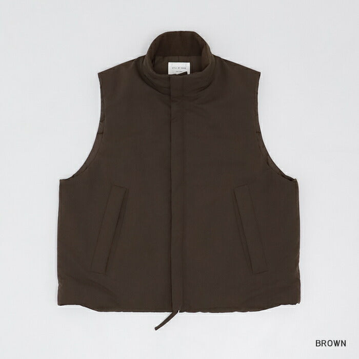 スティルバイハンドスタンドカラーパデットベスト(VE01243)StandcollarpaddedvestSTILLBYHAND(メンズ)【2024秋冬】*送料無料*【後払い決済不可】*