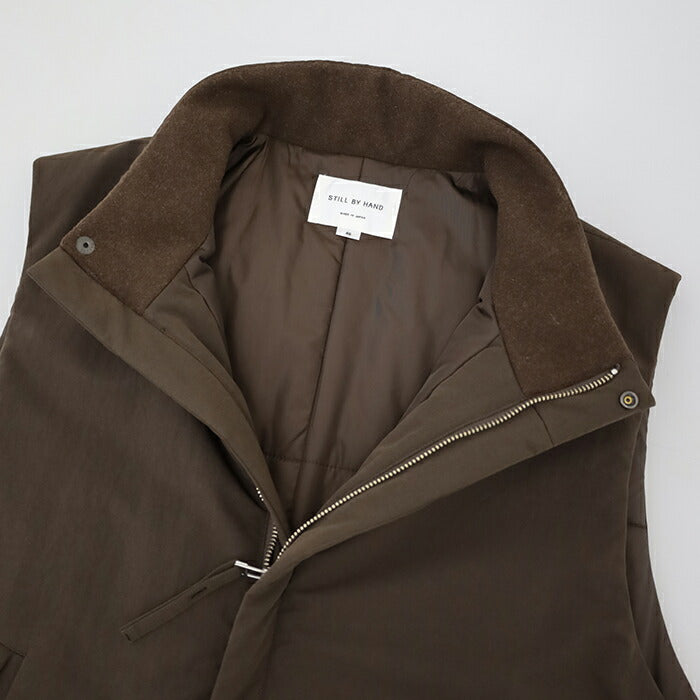 スティルバイハンドスタンドカラーパデットベスト(VE01243)StandcollarpaddedvestSTILLBYHAND(メンズ)【2024秋冬】*送料無料*【後払い決済不可】*