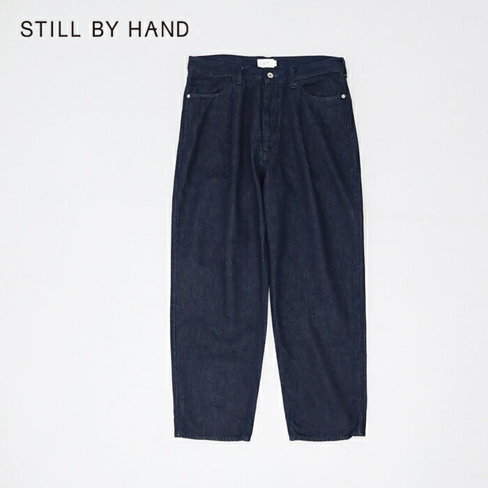 スティルバイハンド12ozデニムディープタックパンツ(DN02243)12ozdenimdeeptuckpantsSTILLBYHAND(メンズ)【2024秋冬】*送料無料*【後払い決済不可】*