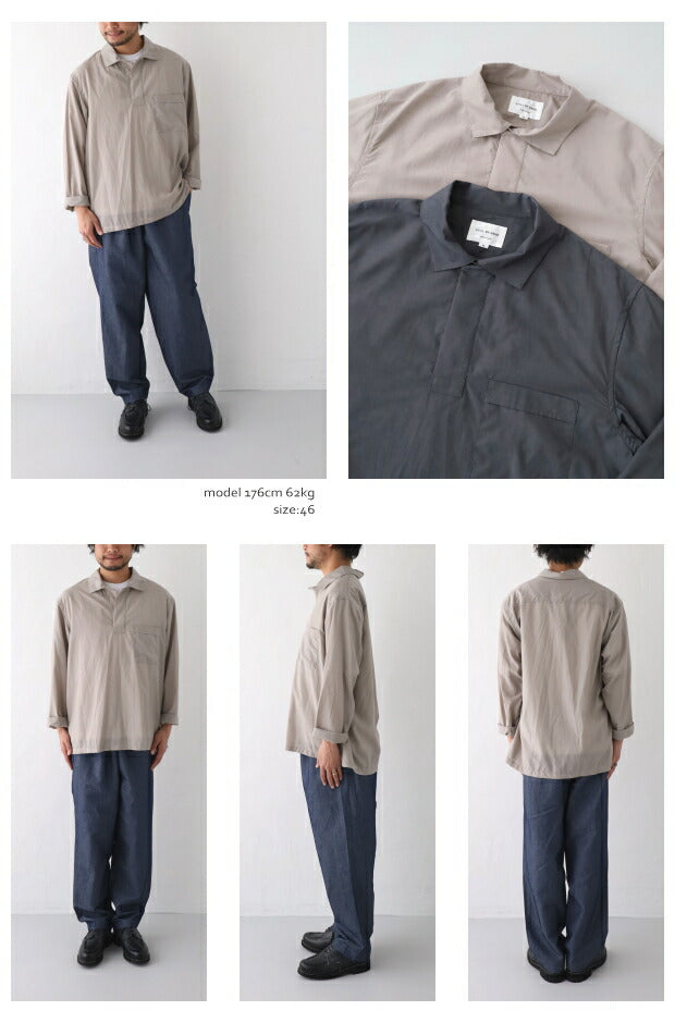 スティルバイハンドスキッパープルオーバー(SH01231)スキッパープルオーバーSTILLBYHAND(メンズ)【2023春夏】*送料無料*【後払い決済不可】*