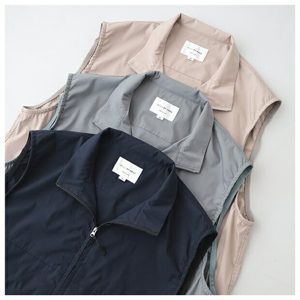 スティルバイハンドスタンドカラーベスト(VE01241)StandcollarvestSTILLBYHAND(メンズ)【2024春夏】*送料無料*【後払い決済不可】*