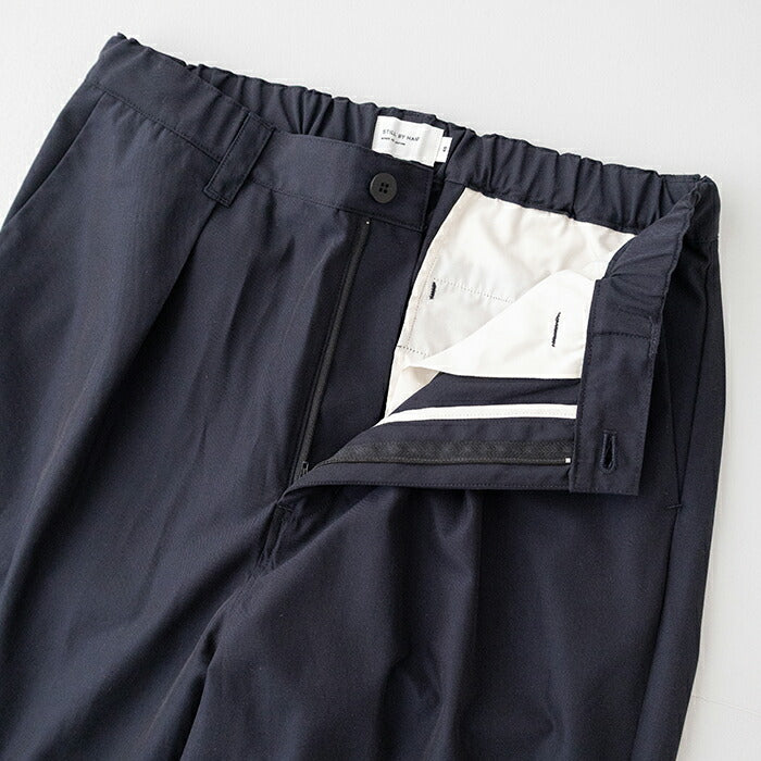 スティルバイハンドナイロン1タックテーパードパンツ(PT06244)STILLBYHAND(メンズ)【2025春夏】*送料無料*【後払い決済不可】*