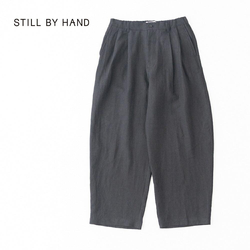 スティルバイハンド2タック太目テーパードパンツ(PT08262)STILLBYHAND(メンズ)【2026春夏】*送料無料*【後払い決済不可】*
