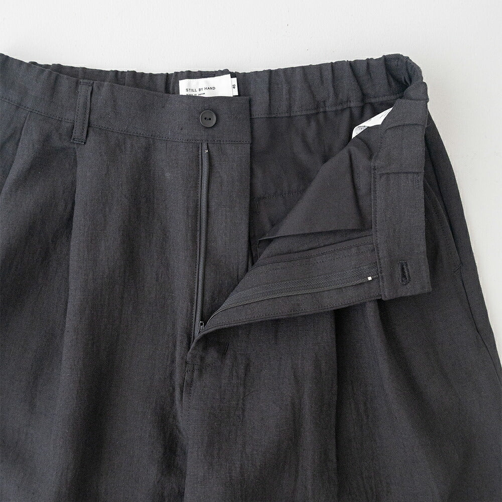 スティルバイハンド2タック太目テーパードパンツ(PT08262)STILLBYHAND(メンズ)【2026春夏】*送料無料*【後払い決済不可】*