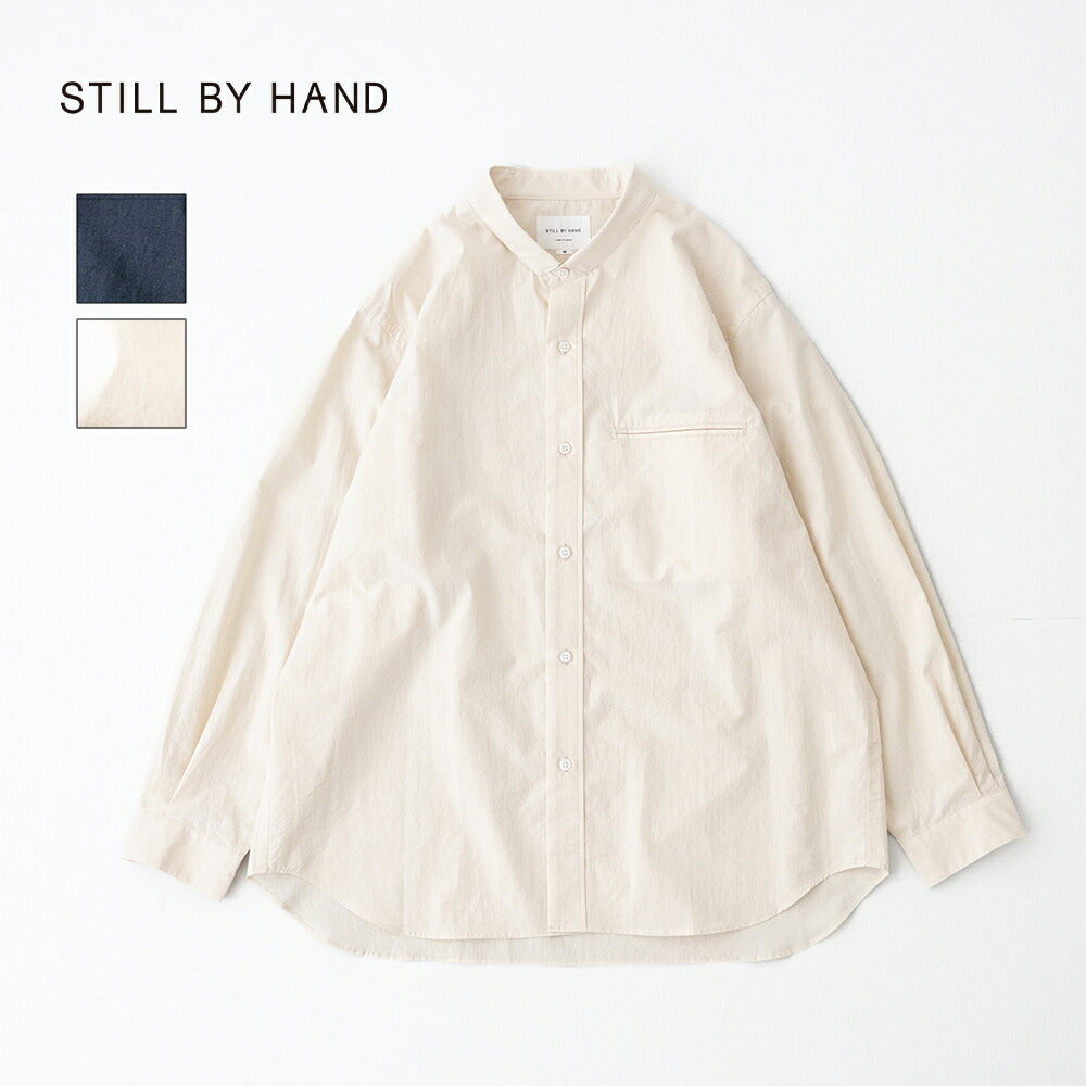 スティルバイハンドLinenmixednarrowcollarshirt(SH06261)STILLBYHAND(メンズ)【2026春夏】*送料無料*【後払い決済不可】*