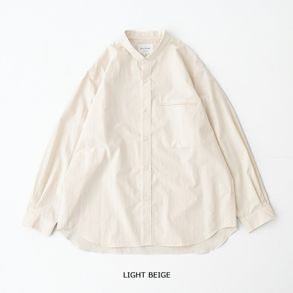 スティルバイハンドLinenmixednarrowcollarshirt(SH06261)STILLBYHAND(メンズ)【2026春夏】*送料無料*【後払い決済不可】*