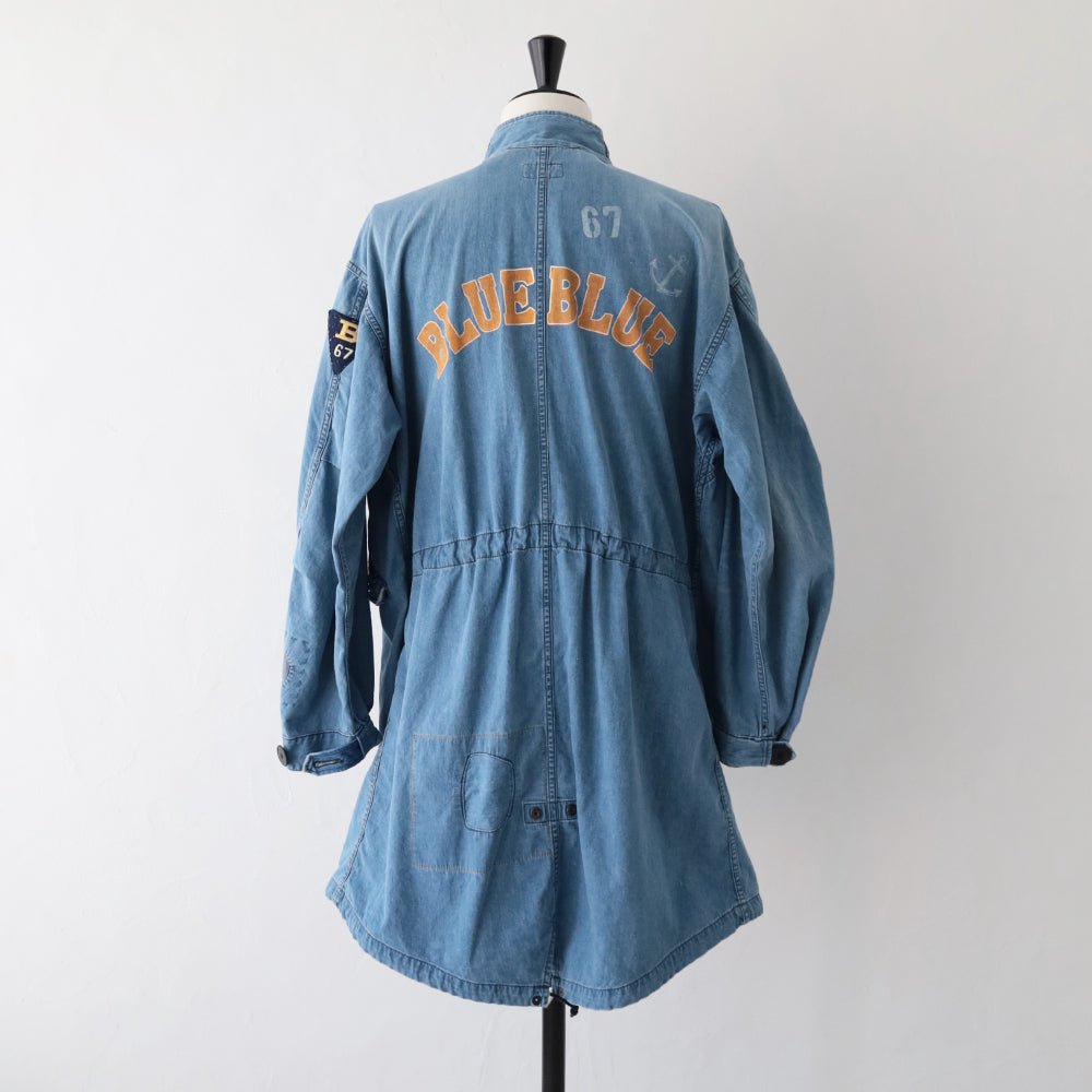 ジャカードデニム <br>アタッチメント <br>フィッシュテールコート<br> (1017721) <br>(メンズ)