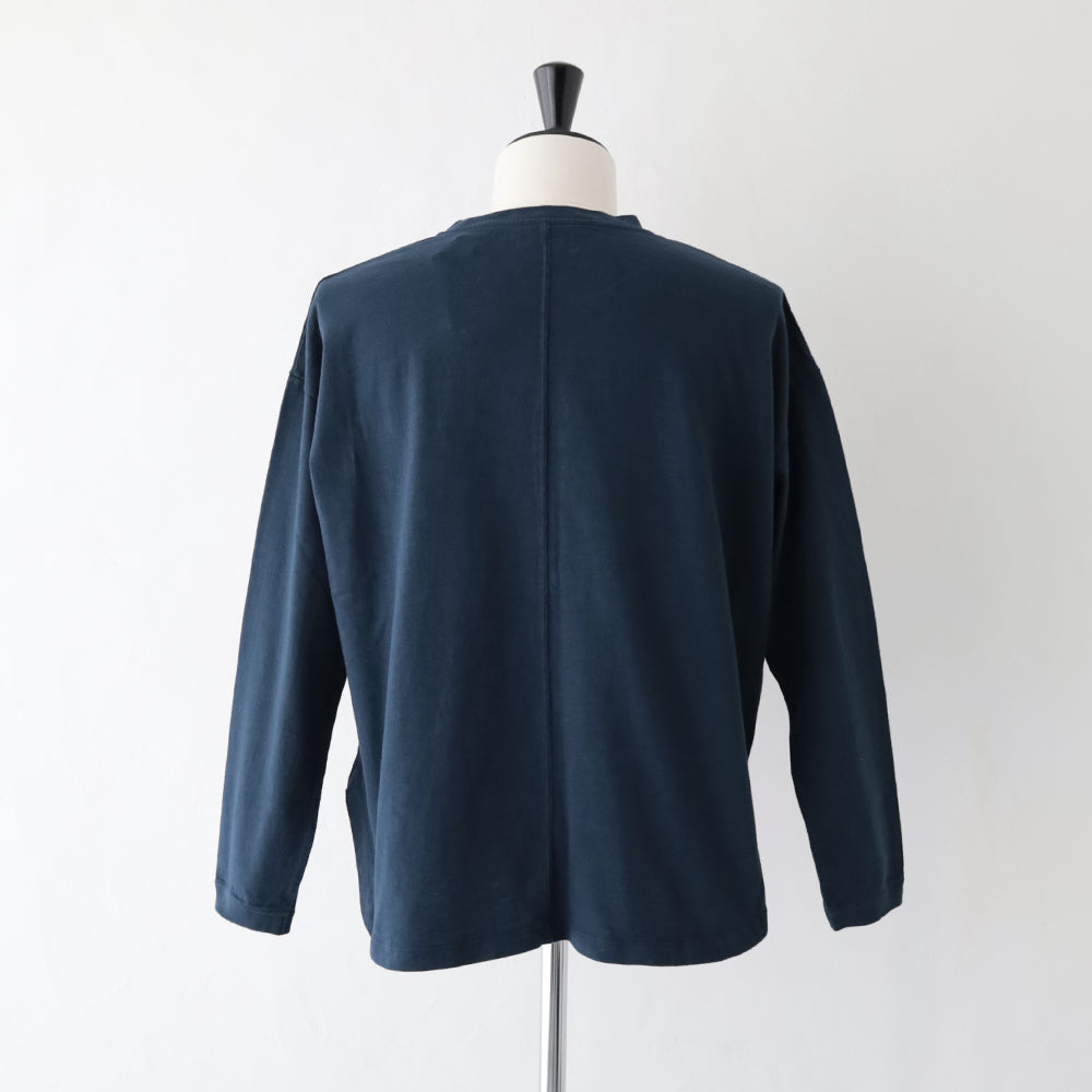 WWスラブテンジク <br>Hエンブロイダリーポケット<br> ラウンドヘム <br>ロングスリーブTシャツ <br>(1017867) <br>(レディース)