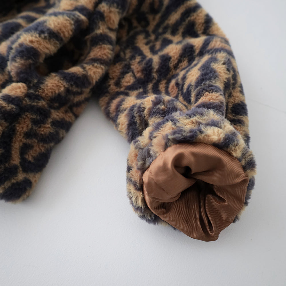 MANTEAU JOHANNA FAUSSE FOURRURE LEOPARD<br>(23256124931) <br>(レディース)