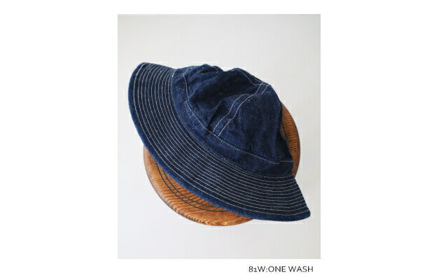 オアスロウUSネイビーデニムハット(03--001-81W)USNAVYHATDENIM(UNISEX)orSlow(帽子)【2022秋冬】*送料無料*【後払い決済不可】*