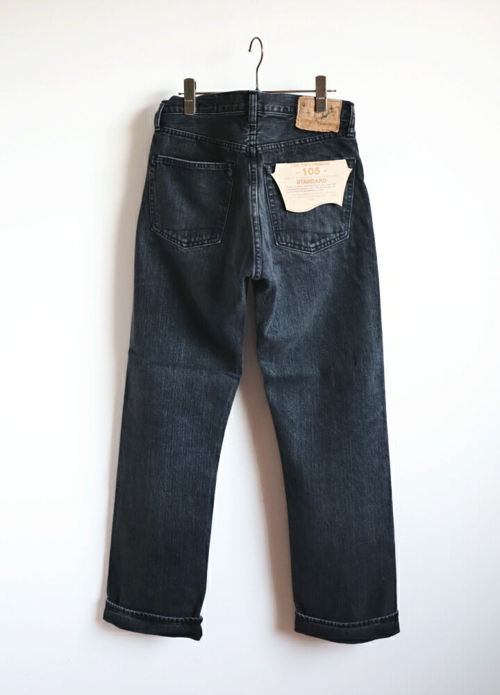 オアスロウスタンダードセルビッチブラックデニムストーン105(01-1050-D61S)105STANDARDSELVEDGEBLACKDENIMSTONEorSlow(メンズ)【2024秋冬】*送料無料*【後払い決済不可】*