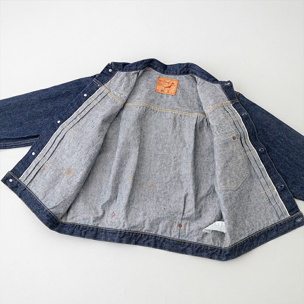 オアスロウ プリーテッドフロントブラウス デニムジャケット (03-6011-81) TYPE1 40'S PLEATED FRONT BLOUSE orSlow(レディース/メンズ)