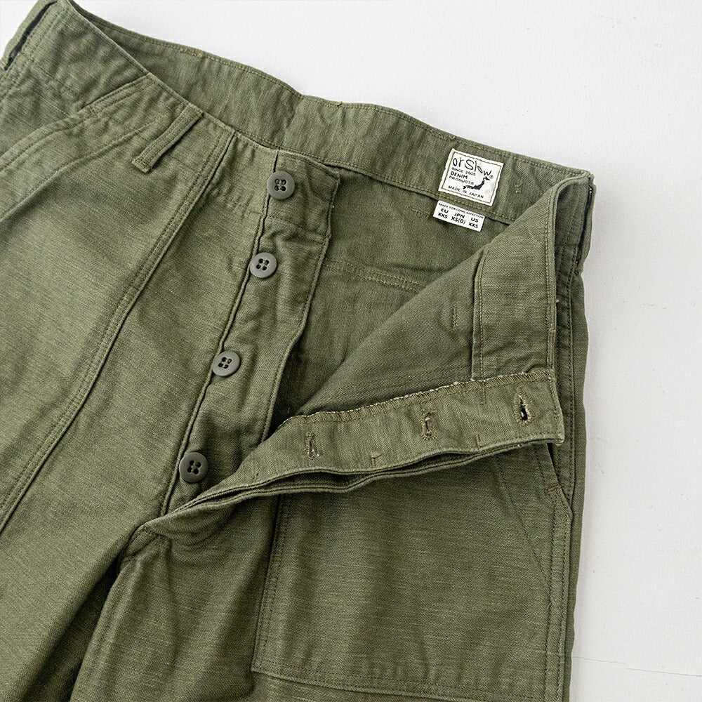 オアスロウ ヴィンテージフィット ファティーグパンツ (03-V5002-77) VINTAGE FIT FATIGUE PANTS (UNISEX) orSlow(レディース/メンズ)