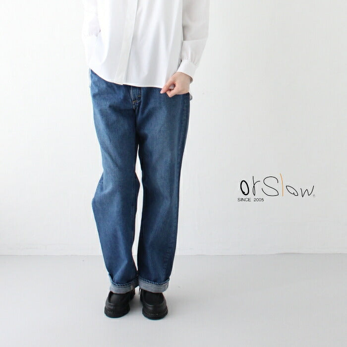 オアスロウハイウエストオリジナルセルヴィッチデニムパンツ(00-1040-95)HIGHWAISTORIGINALSELVEDGEDENIMPANTS(JASMIN)USEDorSlow(レディース)【2021春夏】*送料無料*【ポイント10倍】ポイントアップ3/2000:00〜3/281:59