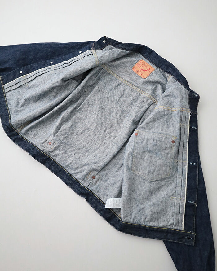 オアスロウプリーテッドフロントブラウスデニムジャケット(03-6011-81)TYPE140'SPLEATEDFRONTBLOUSE(UNISEX)orSlow(メンズ)【2025春夏】*送料無料*【後払い決済不可】*