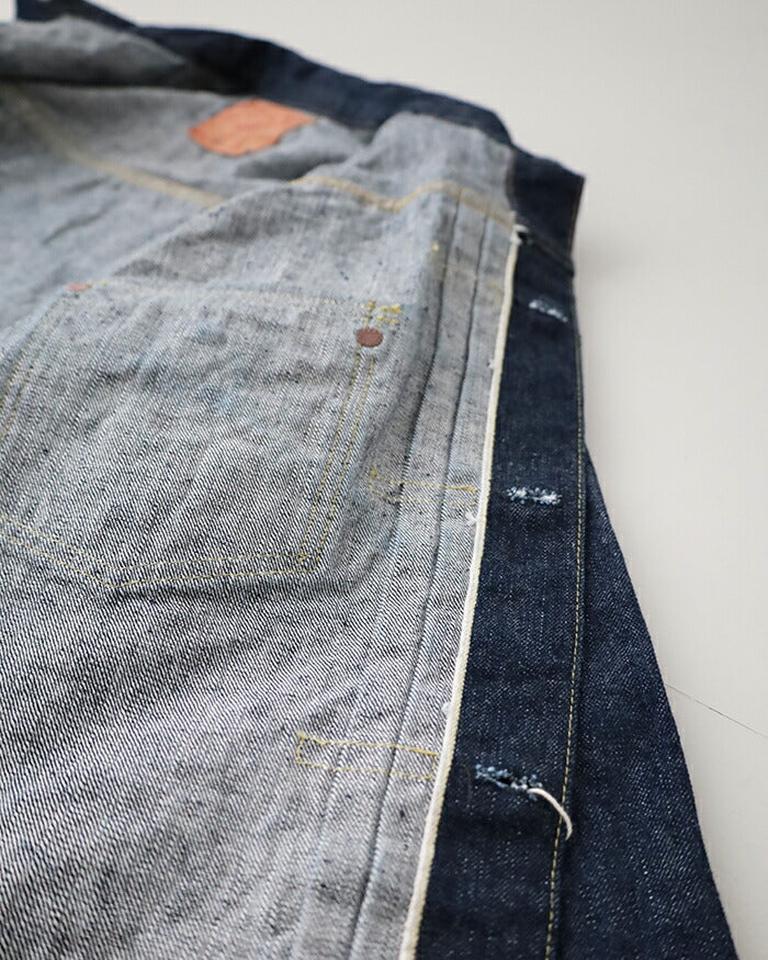 オアスロウプリーテッドフロントブラウスデニムジャケット(03-6011-81)TYPE140'SPLEATEDFRONTBLOUSE(UNISEX)orSlow(メンズ)【2025春夏】*送料無料*【後払い決済不可】*