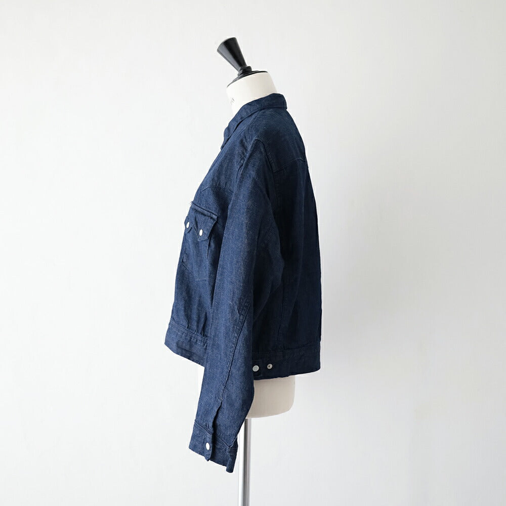 オアスロウデニムウエスタンシャツジャケット(00-6054-81)SHORTWESTERNSHIRTJACKETorSlow(レディース)【2026春夏】*送料無料*【後払い決済不可】*