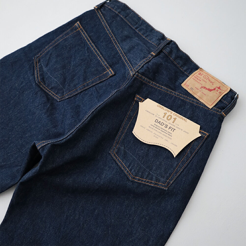 オアスロウ101DAD'SFITDENIMPANTS(UNISEX)(01-1010W-81)orSlow(レディース/メンズ)【2026春夏】*送料無料*【後払い決済不可】*