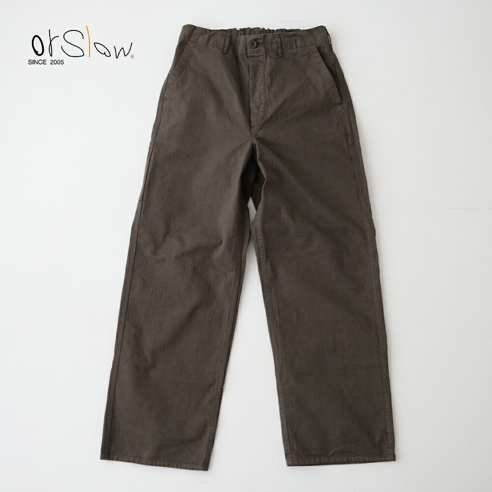 オアスロウワイドフィットフレンチワークパンツ(UNISEX)(03-5011-52)WIDEFITFRENCHWORKPANTS(UNISEX)orSlow(レディース/メンズ)【2026春夏】*送料無料*【後払い決済不可】*