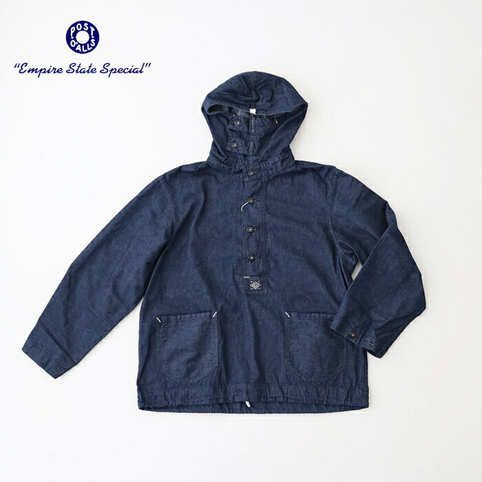 ポストオーバーオールズCRAFTMASTERHoody(8oz.denim)(31328DI)CRAFTMASTERHoody(8oz.denim)POSTOVERALLS(メンズ)【2025秋冬】*送料無料*【後払い決済不可】*