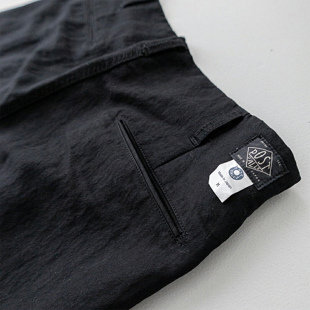 ポストオーバーオールズ California Pegtop (tencel powder black ) (3326-TPB)<br>Post O’Alls(メンズ) <br>