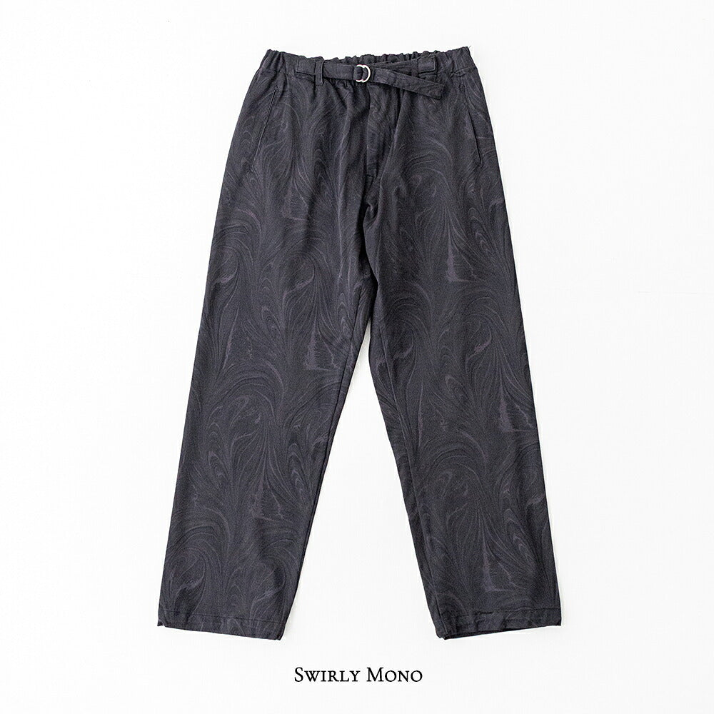ポストオーバーオールズ POST Coach Pants (swirly mono ) (3307CP-SM) <br>Post O’Alls(メンズ) <br>