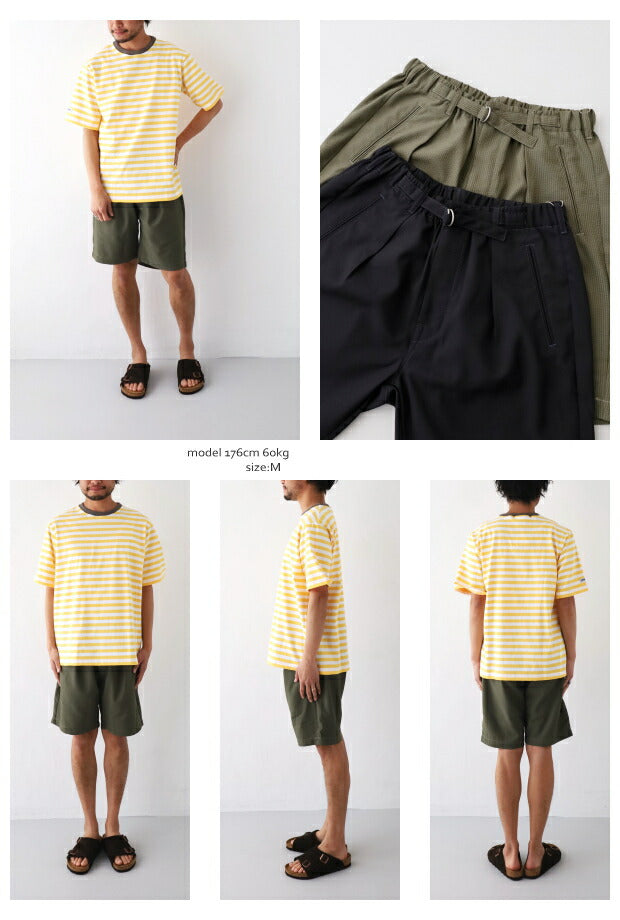 ポストオーバーオールズpolyseersuckerE-ZLax4Shorts(3315S)polyseersuckerE-ZLax4ShortsPOSTOVERALLS(メンズ)【2023春夏】*送料無料*【後払い決済不可】*