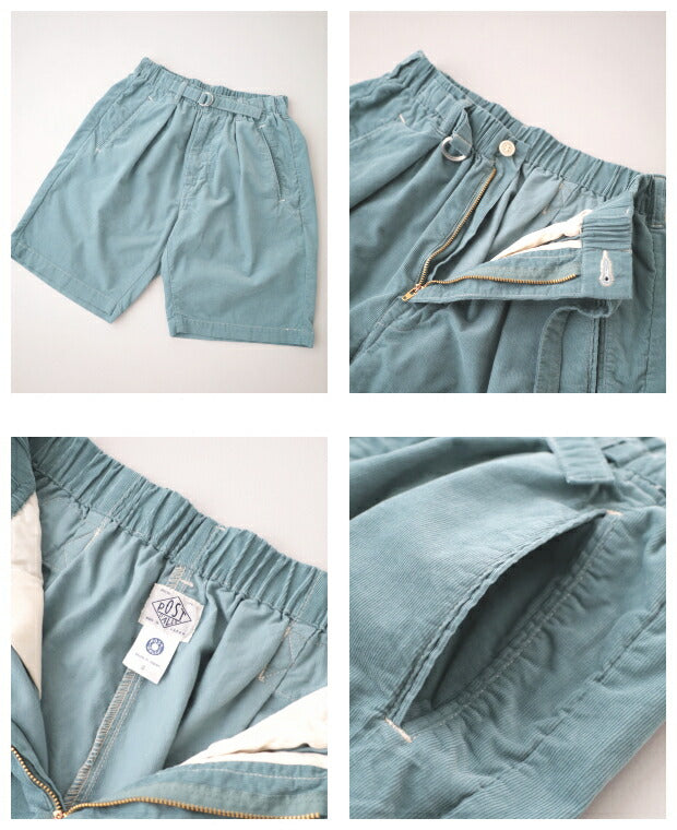 ポストオーバーオールズサマーコーズイージーラックス4ショーツ(3315SSCM)summercordsE-ZLax4ShortsPOSTOVERALLS(メンズ)【2024春夏】*送料無料*【後払い決済不可】*